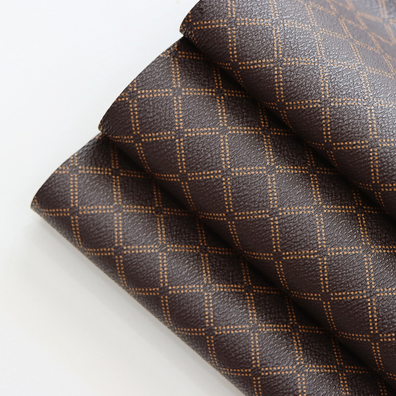 1.2mm Luxury PVC Custom Print Synthetic Artificial Printed Leather Material Faux Leather Designer Fabrics