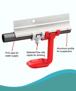 YYX LM-27 จุกน้ำไก่แบบหมุนได้ 360 องศา สำหรับสัตว์ปีก  ทำจากสแตนเลส PP ขนาด 25 มม.  ติดตั้งง่าย ทนทาน ป้องกันการรั่วซึม - Product Image 5