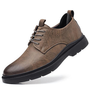 Zapatos Casuales de Vestir de Cuero para Hombre, Primavera/Verano 2026, con Suela Suave, Estilo Ejecutivo, Versátiles y Elegantes, Zapatos Deportivos - Product Image 4