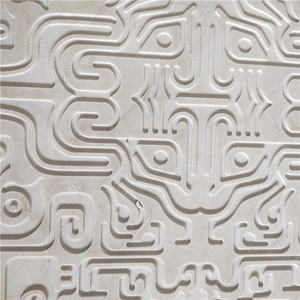 Diseño Gráfico, Azulejo de Pared Interior, Decoración Beige, Piedra Caliza, Azulejos Pulidos de Granito, Piedra PAIA, Paneles de Pared Modernos en 3D Blancos - Product Image 4