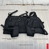 Sac à dos de transport professionnel 3-en-1 pour animaux de compagnie, respirant, en maille, sac de voyage pour chien, portable, à bandoulière, pour petits chiens et chats
