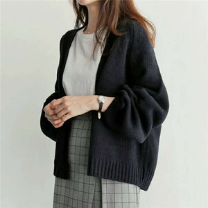 منتج Liu Ming الرائج للخريف والشتاء على الطراز الكوري محبوك فضفاض ملابس نسائية عصرية سترة - Product Image 5