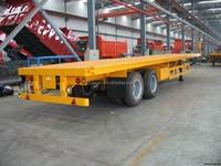 Le marché malaisien meilleur vendeur 20FT & 40FT acier à plat semi-remorque remorques pour le transport de conteneurs