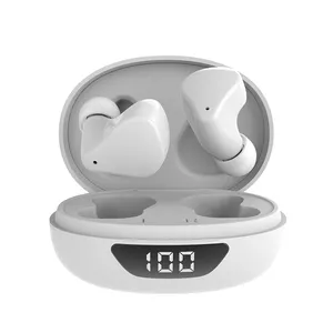 Harga Pabrik P68 Earphone BT 5.0 TWS Nirkabel Tahan Air IP67 Earbud Nirkabel dengan Tampilan LED untuk Ponsel Android IOS