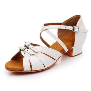 Trẻ Em Cô Gái Khiêu Vũ Latin Shoesballroom Salsa Nhảy Múa Giày Da Lộn Đế Ngoài Thấp Gót Thực Hành Trẻ Em Salsa <span class=keywords><strong>Tango</strong></span> Giày - Product Image 1
