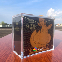 RAY YI Vente en gros usine Boîtier de protection et de présentation en acrylique pour Elite Trainer Box (ETB) avec aimant puissant et coins arrondis