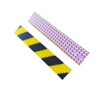 Bandes anti-collision autocollantes en mousse PU noire et jaune, ignifuges et résistantes au feu, pour la protection des parkings