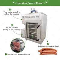Four vertical commercial électrique 1100W à énergie solaire pour viande, poisson, poulet, tofu et dinde, en promotion