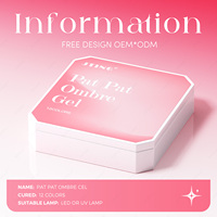 JTING – Collection de vernis à ongles gel ombré Pat Pat, 12 couleurs, 5 effets, sans HEMA ni TPO, fournitures OEM pour ongles