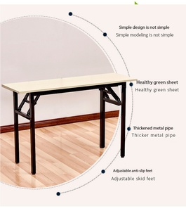 <span class=keywords><strong>Table</strong></span> pliante robuste, bureau portable en bois pour ordinateur portable, idéal pour le bureau, les salles de <span class=keywords><strong>réunion</strong></span>, <span class=keywords><strong>la</strong></span> salle <span class=keywords><strong>à</strong></span> manger, le camping, l'appartement - Product Image 6