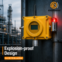 DMG-3000 ENSENMAX Détecteur de fuite d'oxygène industriel numérique haute sensibilité CE ATEX, pour gaz toxiques, combustibles et COV, fixe, haute précision, 24V