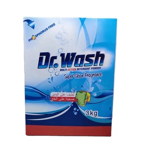 3kg Box Pack Washing Powder High Foam Quality Laundry Washing Detergent Powder