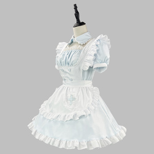 Angelic Light Blue Medical Style Maid Outfit Cosplay Costume Performance Costume Spring 2023 - Product Image 2