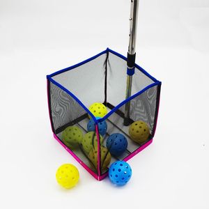 Premium Durable Pickleball Picker Stainless Steel Extendable Handle Stable Mesh Storage Design Accessory Outdoor Court Sports