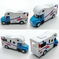 Logotipo Personalizado 1:87 Metal RV ambulancia negro Express camión helado camión ciudad coche camión modelo Diecast coche de juguete para regalo
