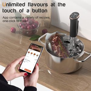 Cuisinière Sous Vide, WI-FI, 1100W, température précise, Pantalla LED, fonction minuterie, étanche IPX7 - Product Image 3