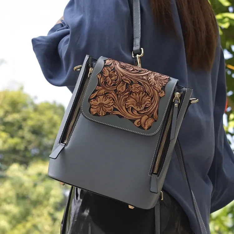 BackPack High Quality Woman HandBags Handmade Genuine Leather Fashion Bag Ladies Luxury Bags