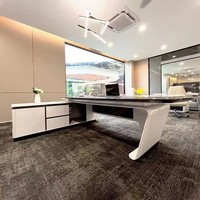 Bureau de direction au design moderne, table de patron, mobilier de bureau, vente chaude de bureaux de direction
