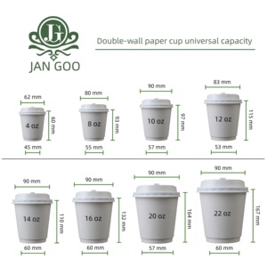 Gobelet à café chaud jetable biodégradable à paroi simple avec logo personnalisé, résistant à l'eau, de qualité alimentaire, en papier enduit de PLA, avec couvercle en PLA - Product Image 4