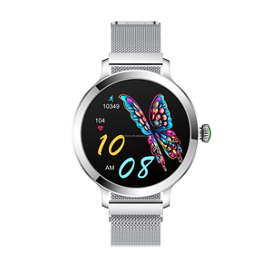 Montre intelligente Lady Fitness 1.19 \ "Amoled Screen BT Call Heart Rate SpO2 Tracking Menstrual Period Monitoring Stainless Steel for - Product Image 2