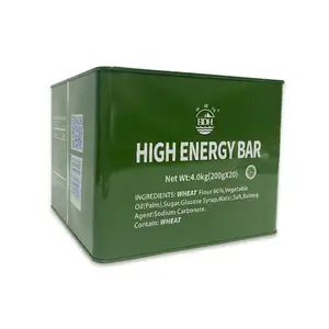 Halal Compressed Biscuit Food Hoch energetische bequeme tragbare Eisen dose Mre Food Ration Bar Überlebens ration