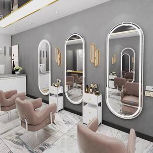 Juego de Muebles de Salón de Belleza con Espejo Ovalado Cuadrado de Diseño Moderno y Lujo Ligero, Precio de Fábrica - Product Image 5