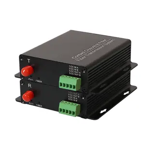 Industrial Rail Dry Contact Over Ethernet 2 Channel Dry Contact Converter Best Quality Contact Closure Over Fiber