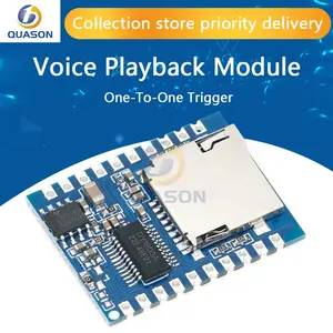 DY-SV19T Voice Playback Module One-To-One Trigger Serial Port Control Segment Trigger MP3 Voice Module Support TF Card