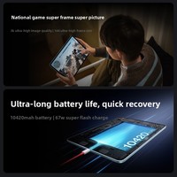 Tablette OnePlus 2 MTK Dimensity 9400+ Octa Core 3.7GHz Écran capacitif 12.1'' Nouveau 12 Go pour le jeu, les études, le travail et les marathons de séries