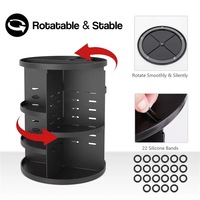 Einstellbarer 360-Grad-Make-up-Organizer Multifunktions-Kosmetik-Regal turm mit abnehmbarem Design für die Verwendung im Badezimmer