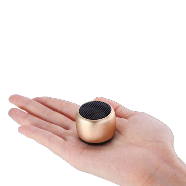 Trending Wireless Mini Professional Speaker Subwoofer TWS Outdoor Portable Blotooth Mini Speaker Metal Small Steel Cannon Sou