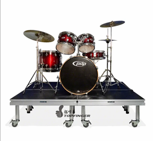 Podium de scène en aluminium robuste Topfinger 2025, pieds réglables, installation rapide, scène mobile extérieure pour concerts et événements - Product Image 1