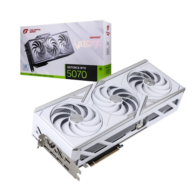 Brand New Factory-sealed RTX 5070 Vulcan W OC 12GB GPU Dedicated Graphics Card Designed for Desktop & Workstation Gaming AI Fan
