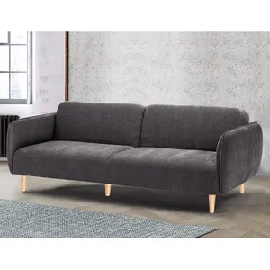 wholesale modern wooden sofa set furniture convertible mechanism folding futon velvet sofa beds