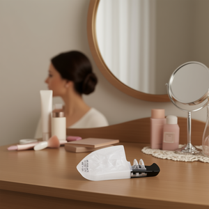 Pince à cheveux Angelina 11,6 cm, noire et blanche, style couteau, accessoire de mode pour femme, usage quotidien - Product Image 2