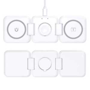 Estación de Carga Rápida Ultrafina y Portátil para Teléfonos Inteligentes, Magnética, Plegable, 3 en 1, Universal, Ideal para Viajes, para Cargador Inalámbrico - Product Image 6