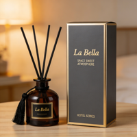 Ensemble diffuseur de parfum de luxe sans flamme pour la maison, diffuseur d'arômes avec bâtonnets naturels pour chambre, salle de bain, collection cadeau, OEM