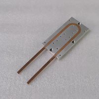 Plaque de refroidissement liquide avec tuyau en cuivre OEM bon transfert de chaleur adapté aux grands équipements haute puissance