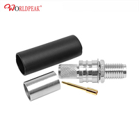 Proveedor de fábrica SMA/RPSMA Tipo 50Ohm Conector de cable Latón RPSMA Hembra Jack Bulkhead Crimp EZ WDFR240 Cable H155 RG59