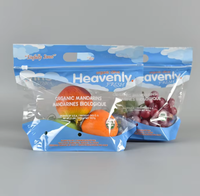 Sachet alimentaire transparent, anti-humidité, anti-buée, avec fermeture éclair et fente de déchirement, pour poulet rôti, fruits et légumes frais, qualité alimentaire