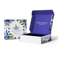 Boîtes d'expédition postales en carton ondulé en papier kraft recyclable pour vêtements personnalisés, emballage cadeau de luxe, boîte auto-adhésive
