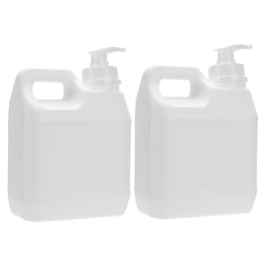250ml 500ml 1L Custom Color HDPE Plastic F-Style Jugs Screen Printed Liquid Containers Pump for Nail Acetone <b>Oil</b> <b>Bottles</b> - Product Image 1