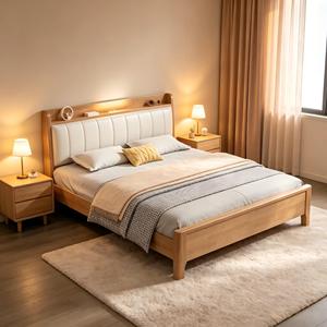 Bedroom Furniture Hot Sale Modern Soft <b>Bed</b> <b>Sleeper</b> Twin Size Platform Solid Wood Eco-Friendly - Product Image 3