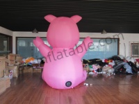 Mascotte de cochon gonflable géant rose personnalisée, décoration animale gonflable pour fête sur le thème de la ferme en extérieur