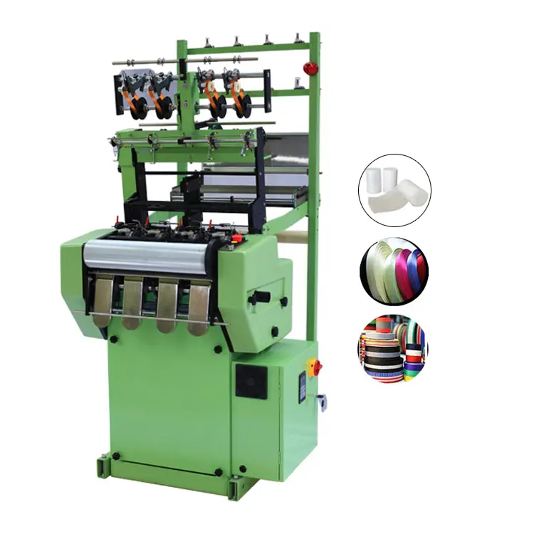 Yongjin Nhà Sản Xuất Tùy Chỉnh Tự Động Hẹp Vải Băng Vành Đai Ban Nhạc Shuttleless Kim Loom Webbing Máy