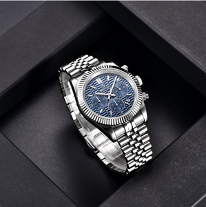Reloj de Pulsera de Cuarzo BENYAR Nuevo, Deportivo, de Moda, para Hombre, con Calendario de Seis Agujas, Luminoso, de Acero, BY-S001 - Product Image 5