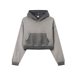 Sweat à capuche surdimensionné de haute qualité sans cordon en coton épais sans cordon pour hommes - Product Image 3