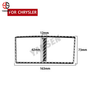 Autocollant de protection pour panneau de sortie d'air central ABS, installation facile pour Chrysler 300 <span class=keywords><strong>300C</strong></span> 2005 2006 2007, intérieur de voiture - Product Image 6