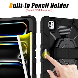Étui de tablette robuste antichoc Aoermei avec support rotatif à 360°, coque de protection en TPU+PC pour iPad, pour tablette Redmi <span class=keywords><strong>Pad</strong></span> - Product Image 3
