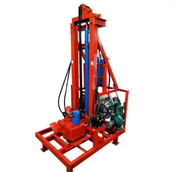 Portable Diesel Hydraulic Water Well Rotary Drilling Rig /Borehole Water Well Drilling Machine With electric start